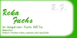 reka fuchs business card